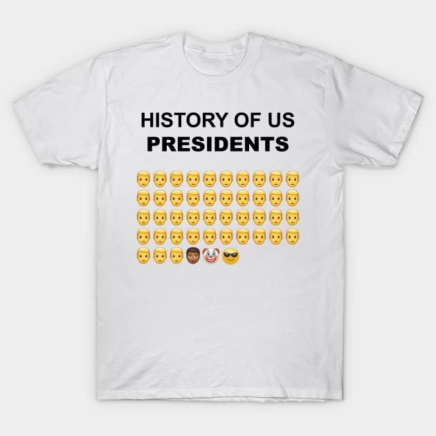 History Of Us Presidents T-Shirt by MaydenArt